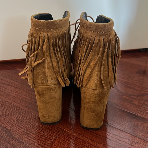 Saint Laurent fringe booties - Picture 5 of 7